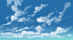 イラスト背景 青空 雲