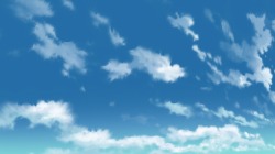 イラスト背景 青空 雲