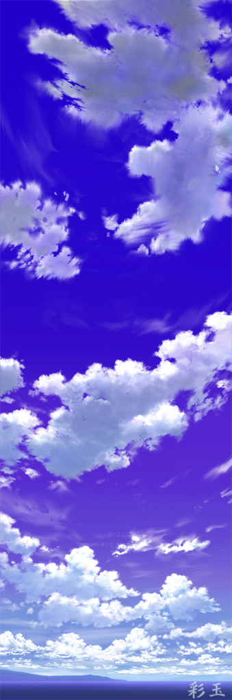 cg空 背景 雲